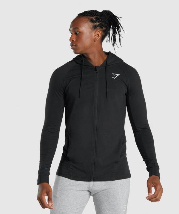Panske Mikiny S Kapucňou Gymshark Critical 2.0 Zip Up Čierne | GK3614275